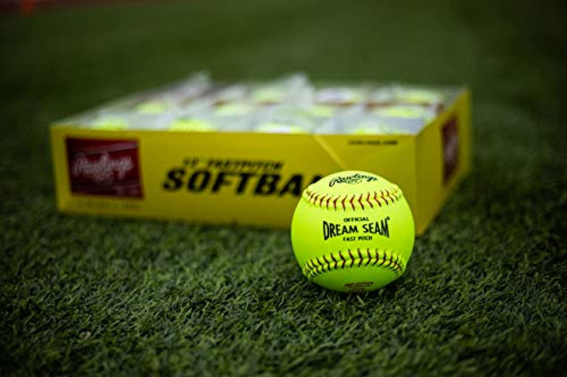 Rawlings Sporting Goods C12RYLAH Official ASA Dream Seam Fast Pitch Softballs