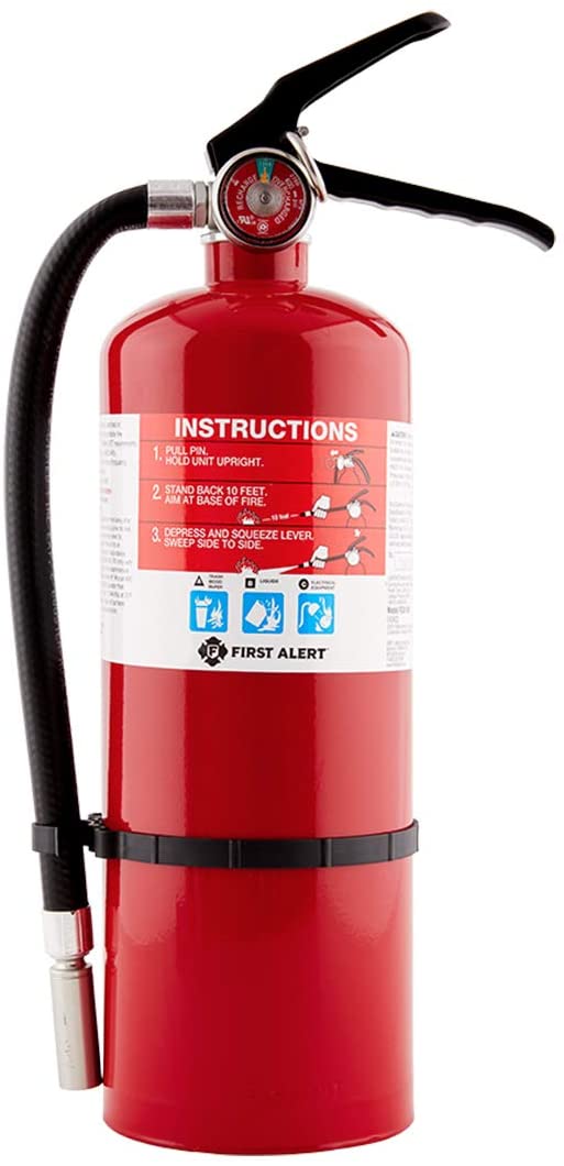 First Alert 1038789 Standard Home Fire Extinguisher, Red