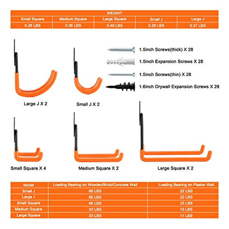 Garage Hooks Heavy Duty